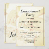 Verloving en huwelijksfeestdag kaart (Voorkant / Achterkant)