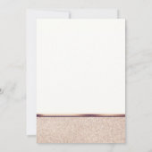 Verloving Faux Roos Gold Champagne Uitnodiging (Achterkant)