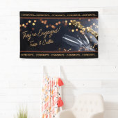 Verloving Felicitaties voor de koppelbanner Spandoek (Insitu)