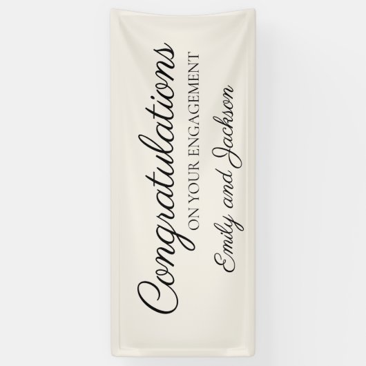 Verloving feliciteert de Naam van het Manuscript C Spandoek (Verticaal)