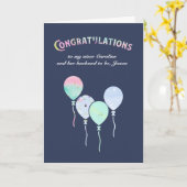 Verloving feliciteert nicht kaart (Gele Bloem)