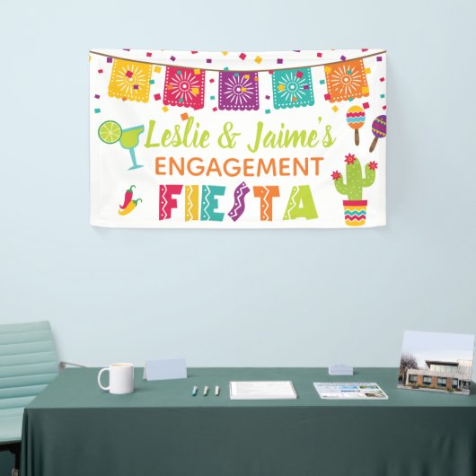 Verloving Fiesta Banner - Witte achtergrond (Beurs)