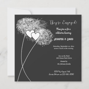 Verloving Fireworks Invitation Kaart