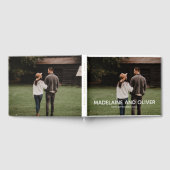 Verloving Foto Elegant Eenvoudige Keepsake Gastenboek (Volledig)