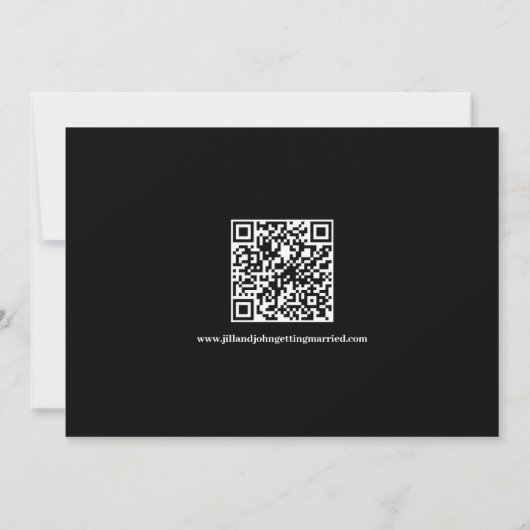 Verloving Foto en QR Code Kaart (Achterkant)
