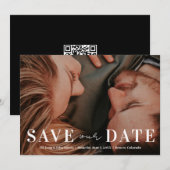 Verloving Foto en QR Code Kaart (Voorkant / Achterkant)