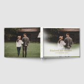 Verloving Foto Goud Elegant Keepsake Gastenboek (Volledig)