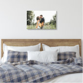 Verloving foto gouden liefde typografie canvas afdruk (Insitu (Slaapkamer))