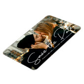 Verloving Foto Modern Opslaan datumscript Magneet (Linkerzijde)