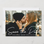Verloving Foto Modern Opslaan datumscript Save The Date (Voorkant)