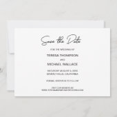 Verloving Foto Modern Opslaan datumscript Save The Date (Achterkant)