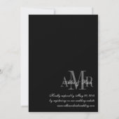 Verloving Foto Modern Wedding Invitations Kaart (Achterkant)