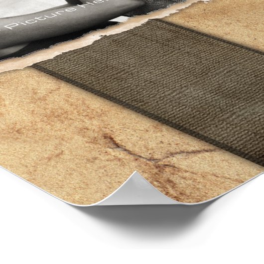 Verloving Foto Rustic  Seattle Poster (Hoek)