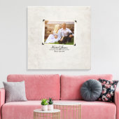 Verloving Foto Rustic Vintage Wedding Canvas Afdruk (Insitu (Woonkamer))