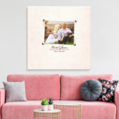 Verloving Foto Rustic Vintage Wedding Canvas Afdruk (Insitu (Woonkamer))
