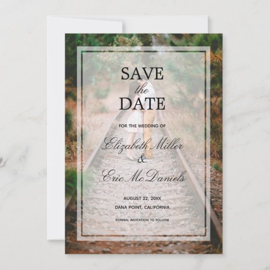 Verloving Foto Save The Date (Voorkant)