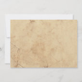 Verloving Foto Vintage Wedding Invitting Kaart (Achterkant)