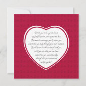 Verloving-fotokaart met Vows (Achterkant)