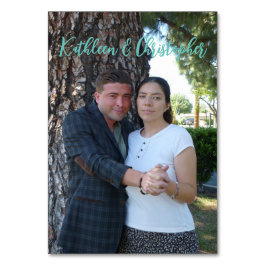 Verloving fotokaart voor uitnodigingen kaart