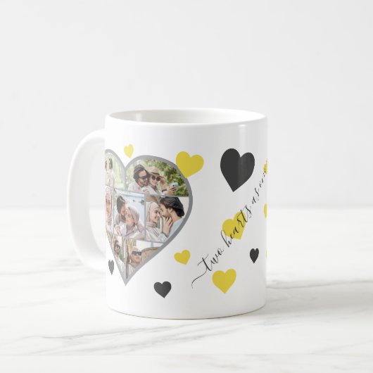 Verloving Foto's Collage Coffee Mok (Voorkant links)