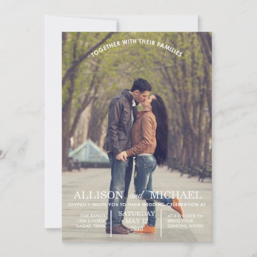 Verloving Foto's Weddenschap Kaart (Voorkant)