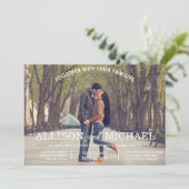 Verloving Foto's Weddenschap Kaart (Staand voorkant)