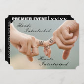 Verloving fotouitnodiging save the date (Voorkant / Achterkant)