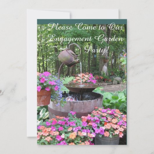 VERLOVING GARDEN PARTITY CELEBRATION KAART (Voorkant)