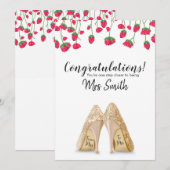 Verloving - Gefeliciteerd Kaart (Voorkant / Achterkant)