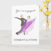 Verloving - Gefeliciteerd Kaart (Gele Bloem)