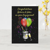 Verloving gefeliciteerd kaart (Gele Bloem)