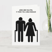 Verloving Gefeliciteerd Kaart voor Ouder paar (Voorkant)