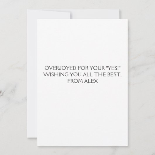 Verloving Gefeliciteerd Kaarten (Achterkant)