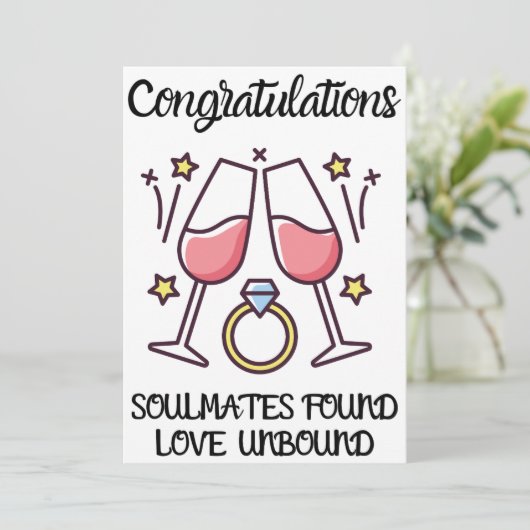 Verloving Gefeliciteerd Kaarten (Staand voorkant)