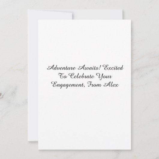 Verloving Gefeliciteerd Kaarten (Achterkant)