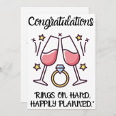 Verloving Gefeliciteerd Kaarten (Voorkant / Achterkant)