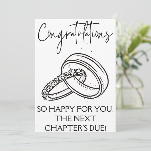 Verloving Gefeliciteerd Kaarten (Staand voorkant)