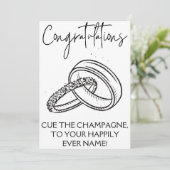 Verloving Gefeliciteerd Kaarten (Staand voorkant)