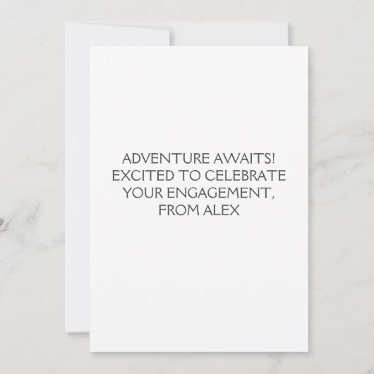 Verloving Gefeliciteerd Kaarten (Achterkant)