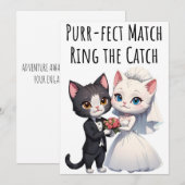 Verloving Gefeliciteerd Kaarten Cat Lovers Kaart (Voorkant / Achterkant)