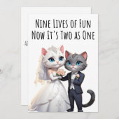 Verloving Gefeliciteerd Kaarten Cat Lovers Kaart (Voorkant / Achterkant)