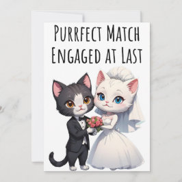 Verloving Gefeliciteerd Kaarten Cat Lovers Kaart