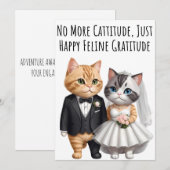 Verloving Gefeliciteerd Kaarten Cat Lovers Kaart (Voorkant / Achterkant)