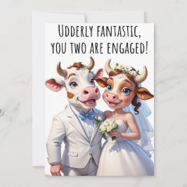 Verloving Gefeliciteerd Kaarten Funny Koe Kaart