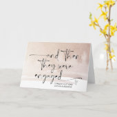 Verloving gefeliciteerd met Bride en Groom Car Kaart (Gele Bloem)