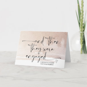 Verloving gefeliciteerd met Bride en Groom Car Kaart