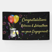 Verloving Gefeliciteerd Spandoek (Horizontaal)