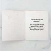 Verloving Gefeliciteerd Zwanen Elegant Wedding C Kaart (Binnen)