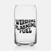 Verloving geschenken voor bruid om retro lettertyp blikvorm glas (Voorkant)