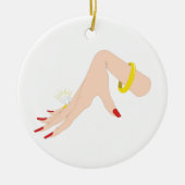 Verloving Hand Ring Keramisch Ornament (Voorkant)